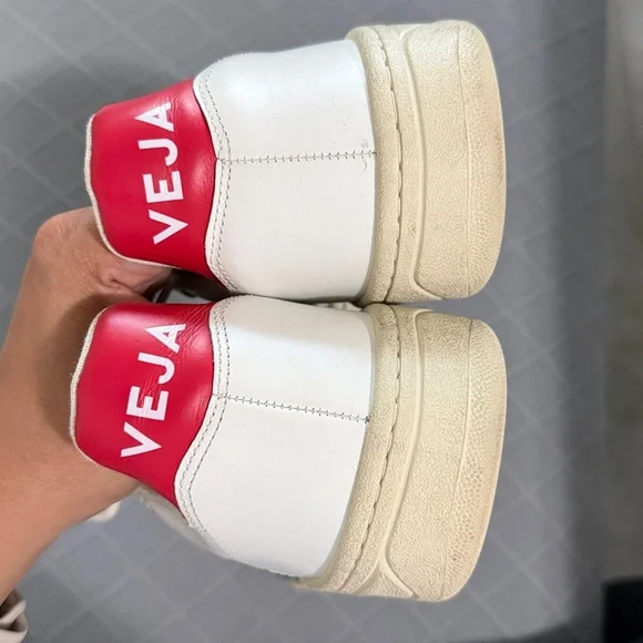 VEJA V-10 LEATHER WHITE NAUTICO PEKIN Size 8 - Picture 5 of 8